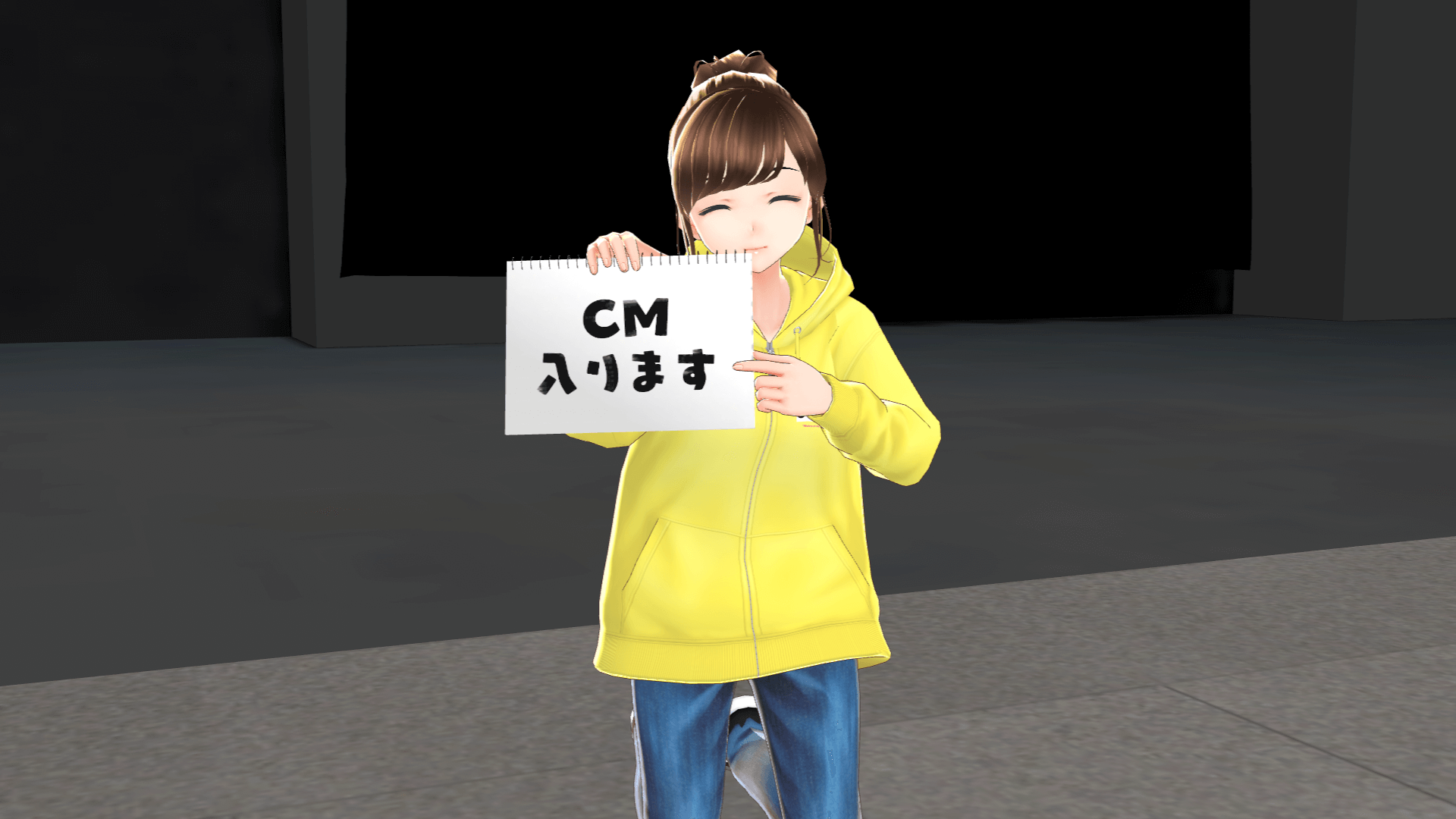 スタッフなりきりカンペ出しスポット
